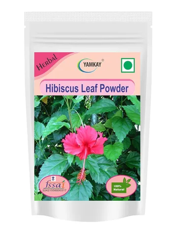 Polvo de hoja de hibisco para caída y crecimiento del cabello, lavado de cabello 100% natural, 300 GM | 10.58 oz | para un cabello saludable y