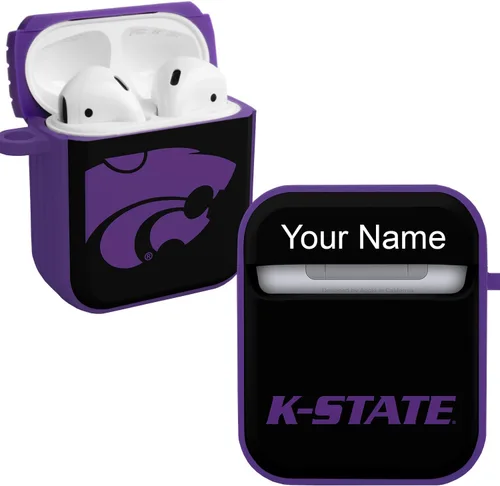 Miniatura 30 de Affinity Bands Kansas State Wildcats HDX Case Cover Compatible with Apple AirPods Gen 1 & 2 (Paint Stripe)