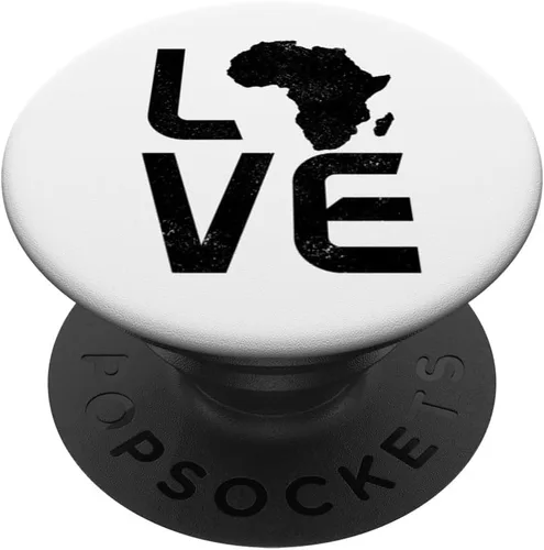 Miniatura 6 de África LOVE African Map Black Pride Etiopía Kenia Nigeria PopSockets MagSafe PopGrip para iPhone
