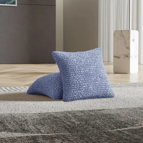 Miniatura 2 de PAULATO BY GA.I.CO. Funda para sillón, sofá, desmontable, para muebles, elástica, de doble vista, colección Microfibra Azul
