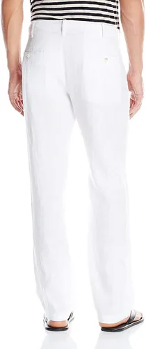 Miniatura 4 de Perry Ellis Men's Regular Fit 100% Linen Drawstring Pants (Waist Size 29-54 Big & Tall)