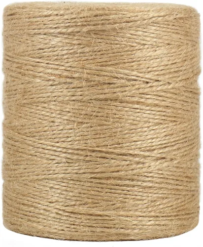 Miniatura 13 de Tenn Well Hilo de yute natural, 300 metros, cuerda de yute de 2 mm para manualidades y jardinería, hilo de yute marrón para envoltorios de regalo