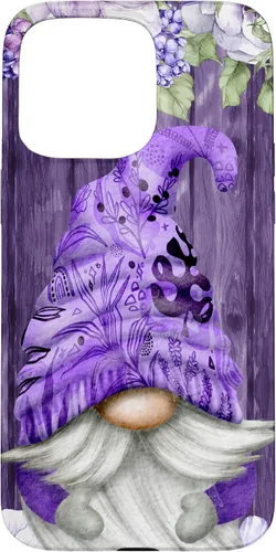 Miniatura 31 de Cute Purple Aesthetic Anemones Flower Pattern Lavender Gnome Case for iPhone 17