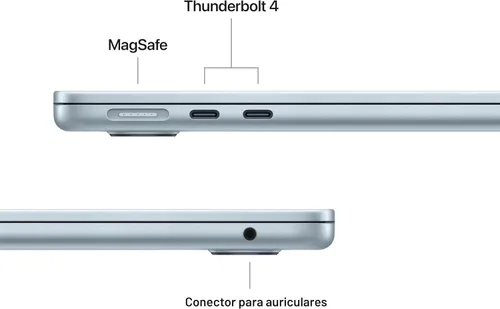 Miniatura 6 de Apple Laptop MacBook Air 2025 de 13 pulgadas con chip M4: diseñada para Apple Intelligence, pantalla Liquid Retina de 13.6 pulgadas, memoria Azul