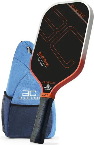 Miniatura 7 de Blue Cut Pickleball Paddle – USAPA Approved Pickleball Paddles Racket with T700 Carbon Fiber, 16mm Honeycomb Core, Spin Surface, Pro Power Speed &