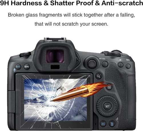Miniatura 4 de Rieibi Paquete de 3 protectores de pantalla de cámara para cámara digital Canon PowerShot SX720 SX710 SX700 SX610 SX620 G16 G15, película de vidrio