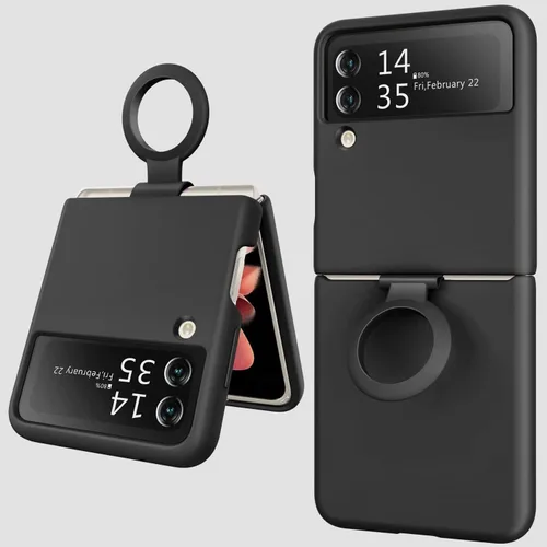 Funda delgada de goma para Samsung Galaxy Z Flip 4, funda de teléfono para z4 flip lanzada 2022 (SM-F721U, SM-F721U1), funda protectora a prueba de