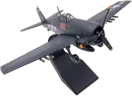 Miniatura 2 de Adorno de regalo de la batalla de la Segunda Guerra Mundial de la Segunda Guerra Mundial de los Estados Unidos F6F Hellcat Fighter Diecast Metal