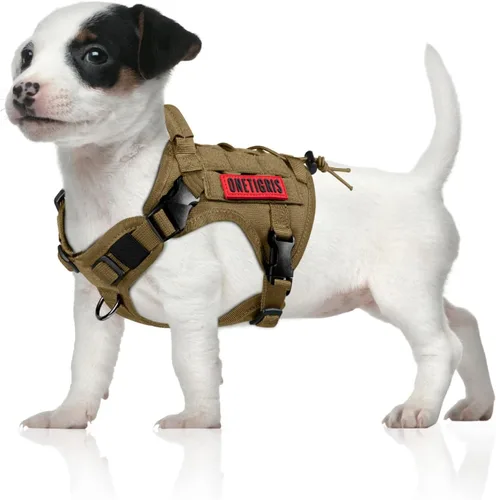 Miniatura 21 de Arnés táctico para perro, arnés de cuerpo completo para perro con mango, chaleco resistente para perro para senderismo, entrenamiento, perros