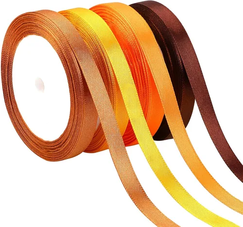 Miniatura 30 de DECYOOL - Cinta de Navidad, 4 rollos de 100 yardas de cintas navideñas para envolver regalos (0.6 in de ancho, rojo, verde, dorado y plateado)