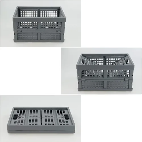 Miniatura 3 de 3 paquetes de cajas plegables de plástico, contenedor plegable, cajas plegables de 15 L