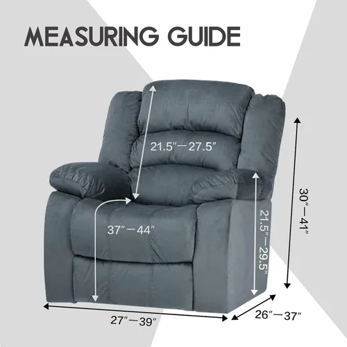 Miniatura 5 de ULTICOR Funda reclinable de terciopelo para sofá reclinable de 4 piezas, 1 asiento, fundas elásticas de terciopelo para sofá reclinable de 1 cojín