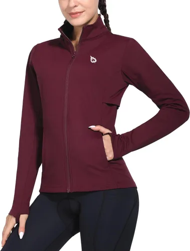 Miniatura 9 de baleaf Chaqueta de Running de Forro Polar para Mujer Resistente al Agua con Cremallera Completa Equipo para Clima Frío Invernal Chaquetas Térmicas
