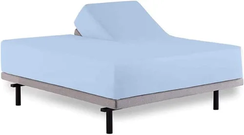 Miniatura 15 de Juego de sábanas Flex Cal- King de cabeza dividida para cama ajustable, sábanas de algodón egipcio de 600 hilos, transpirables, 32 sábanas