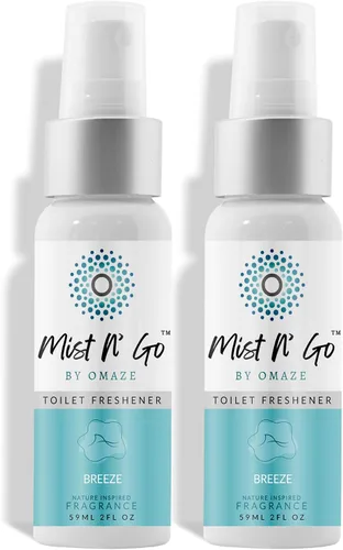 Miniatura 29 de Mist N' Go by Omaze - Aerosol de Baño de Viaje para Inodoro Eliminador de Olores - Aerosol de Inodoro de Viaje para Ambientador de Aire de Baño