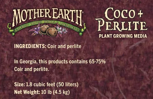Miniatura 5 de Mother Earth - Mezcla de coco + perlita, medios de cultivo para jardinería en interiores y exteriores, 1.8 pies cúbicos