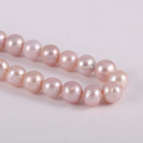 Miniatura 2 de Perlas sueltas redondas naturales de agua dulce rosa perla 0.197-0.236 in 14.2 pulgadas para la fabricación de joyas