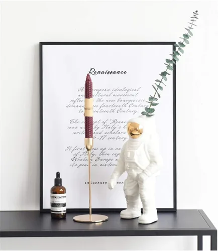 Miniatura 7 de Uterstyle Figura de astronauta de cerámica, estatua de astronauta, jarrón temático aeroespacial, manualidades, decoración del hogar, regalo de Dorado