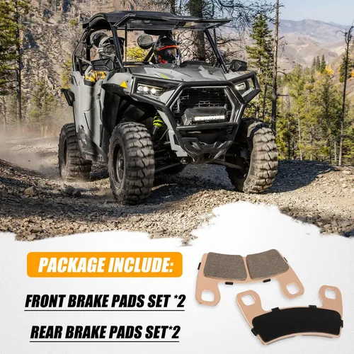 Miniatura 6 de Ransoto 2203318 Pastillas de freno sinterizadas compatibles con Polaris RZR 900 RZR S 900 S 1000 2015-2024 Reemplaza 1911085 1911197 2206025 2203930