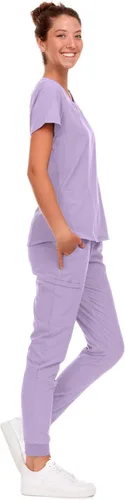 Miniatura 26 de Natural Uniforms Conjunto de ropa quirúrgica elástica para mujer con tallas regulares y pequeñas