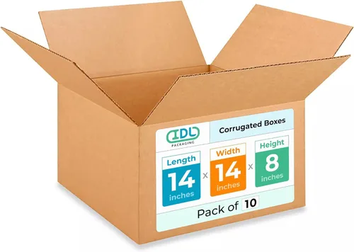 Miniatura 122 de IDL Packaging Paquete de 5 cajas de envío altas de 8 x 8 x 48 pulgadas, extra resistentes de 200 libras frente a caja regular, cajas de mudanza