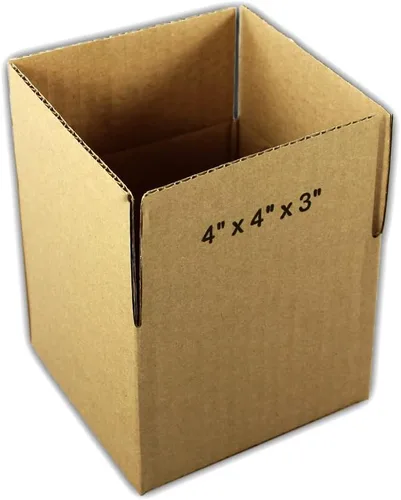 Miniatura 2 de EcoSwift Caja de embalaje de cartón corrugado 4x4x3 Caja de envío móvil por correo Caja de envío Caja de cartón 4 x 4 x 3 pulgadas