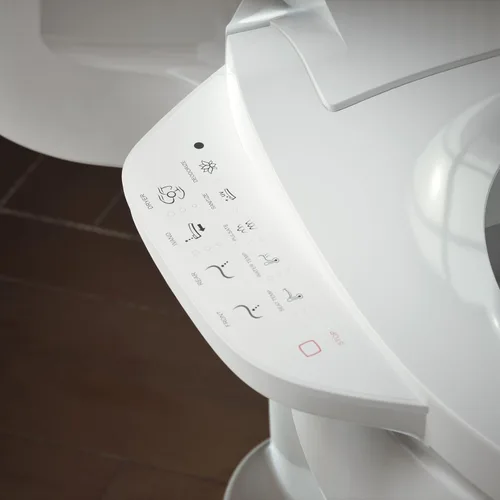 Miniatura 5 de Kohler PureWash E590 Asiento de Inodoro Bidé Alargado con Calefacción, Blanco con Panel Lateral, Agua Tibia, Secadora, Tapa de Cierre Silencioso
