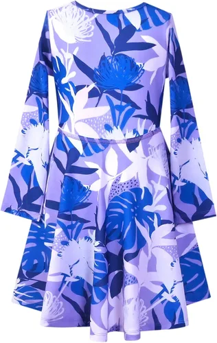 Miniatura 35 de Perfashion Vestidos a juego para niñas y muñecas sin mangas/manga larga, acampanados, faldas de fiesta de unicornio