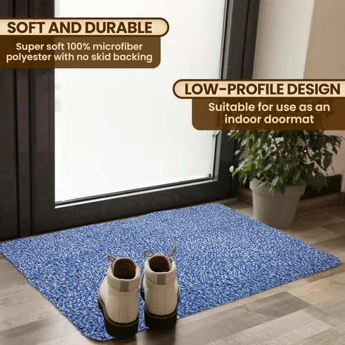 Miniatura 3 de Tapete de microfibra de alta calidad para interiores, tapete lavable de 36 x 72 pulgadas, antideslizante, impermeable, súper absorbente, tapete