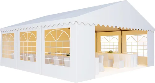 Miniatura 10 de AMERICAN PHOENIX Carpa para Fiestas 20x20 pies Toldo de Servicio Pesado Refugio para Bodas Eventos Ferias con Techo Ignífugo con Paredes Laterales