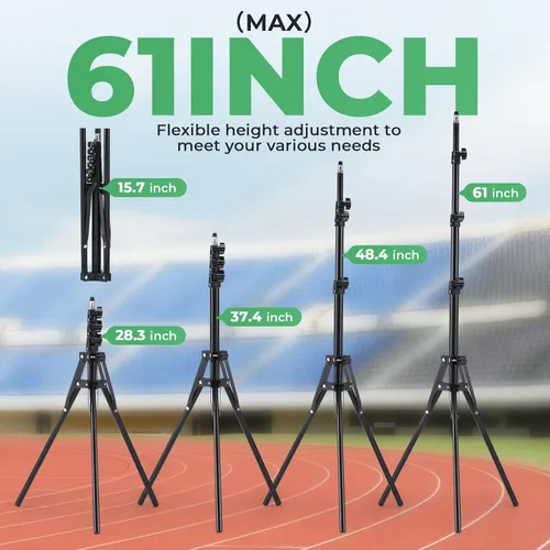Miniatura 3 de Temporizador láser inalámbrico alimentado para sprints con soporte alto, sistema de temporizador de sprint láser, reloj de carrera con trípode