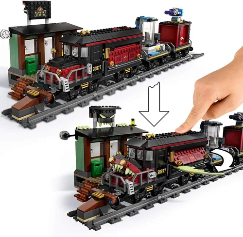Miniatura 5 de LEGO Hidden Side Ghost Train Express 70424 Kit de construcción, juguete de tren para niños y niñas de 8 años en adelante, juego interactivo