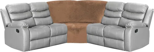 Miniatura 11 de Funda para asiento en forma de cuña de esquina de ULTICOR para sofá reclinable en L (negro)