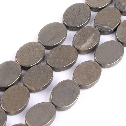 Miniatura 4 de Cuentas de pirita para hacer joyas, piedras preciosas naturales semipreciosas de 0.394 x 0.551 in, 30 unidades con forma de Dianmond facetada de 15
