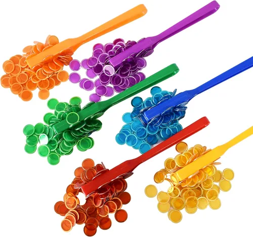 Miniatura 5 de Set de Fichas de Bingo Magnéticas Yuanhe - Varitas Magnéticas de 6 Colores con 600 Fichas Metálicas para Contar y Clasificar, Actividades Educativas