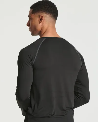 Miniatura 3 de Real Essentials Paquete de 4 camiseta de compresión de manga larga para hombre para clima frío (disponible en tallas grandes y altas)