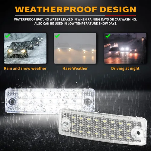 Miniatura 5 de Gempro Conjunto de Luz LED para Placa de Matrícula Montaje de Lámparas de Etiqueta de Parachoques Trasero para 1996-2023 4Runner 2008-2022 Sequoia