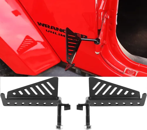 Miniatura 8 de RT-TCZ para Wrangler Pedales de descanso Pedales para Jeep Wrangler JK JKU JL JLU para Jeep Gladiator JT Accesorios de metal negro 2 unids