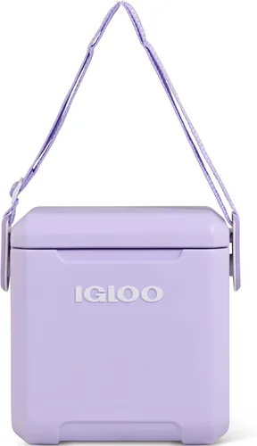 Miniatura 12 de Igloo Tag Along Too Coolers Enfriador de estilo picnic de carcasa dura aislada Cofre de hielo rodante Lila