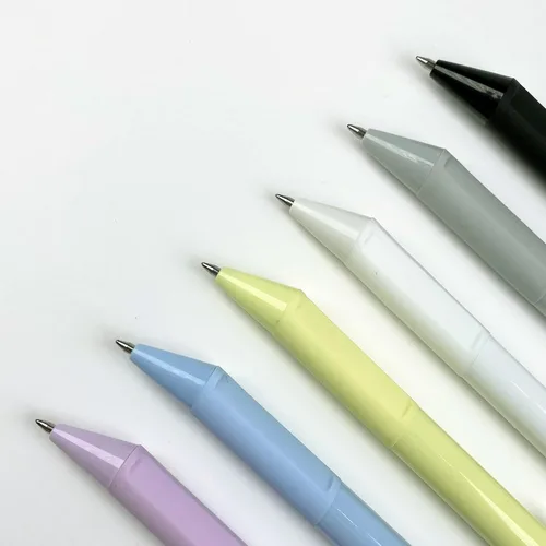 Miniatura 5 de Bolígrafo estándar, 0.020 in, tinta de 3 colores (negro, azul, rojo), cuerpo blanco, 6 bolígrafos por paquete