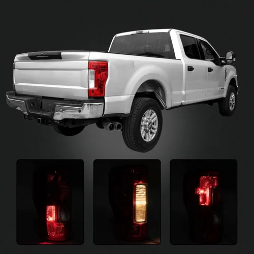 Miniatura 6 de Ensamble de luz trasera izquierda para el conductor compatible con 2017-2019 Ford F-250 F-350 Super Duty Luz trasera de freno de repuesto