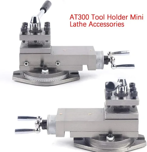 Miniatura 5 de Universal AT300 Torno de Metal Herramienta Titular de la Asamblea de Torno de Metalworking Mini Torno Accesorio 0.630 in