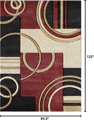Miniatura 2 de GLORY RUGS Alfombra de Área Moderna Suave Tallada a Mano Alfombra de Piso Contemporánea con Textura Esponjosa Premium para Interiores Sala de Estar