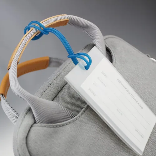 Miniatura 5 de 110 trabillas de plástico para equipaje de viaje, correas de PVC para identificación, tarjetas de identificación, tarjetas de identificación