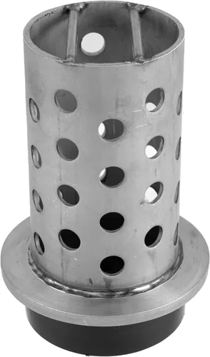 Miniatura 3 de DZQ Frasco de fundición perforada al vacío, acero inoxidable 304 con brida con base de bebedero de goma, varios tamaños para fundición de metal