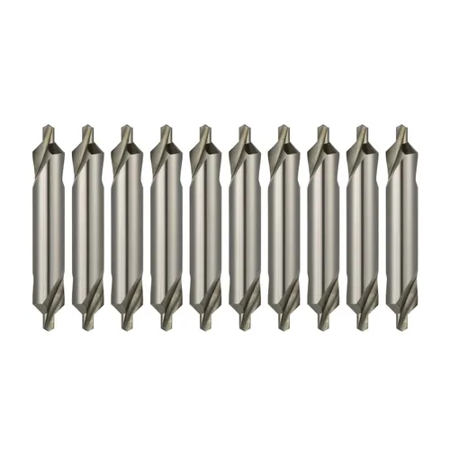 Miniatura 12 de Taladro central estándar A0.5, taladro central DRINYOUNG de acero de alta velocidad de 60 grados (Tipo A, A0.5 10pcs)