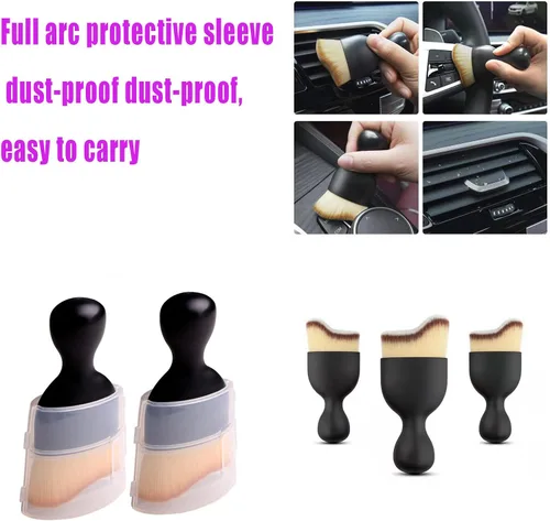 Miniatura 7 de Auto Interior Dust Brush, Car Cleaning Brushes Duster, Soft Bristles Detailing Brush Dusting Tool for Automotive Dashboard, Air Conditioner Vents