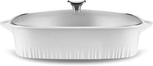 Miniatura 11 de CorningWare QuickHeat - Estofador de aluminio fundido de 4 cuartos de galón con tapa, interior de cerámica antiadherente, ligero y calor uniforme