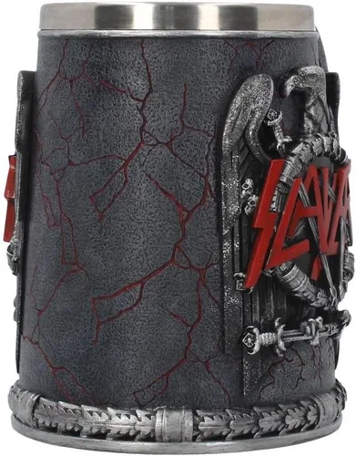 Miniatura 3 de Nemesis Now B4128M8 Slayer Tankard - Taza (5.5 in), color negro, resina con inserto de acero inoxidable, color gris