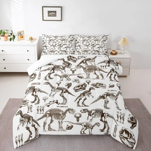 Miniatura 28 de Juego de edredón lindo de perro y gato, tamaño matrimonial, juego de ropa de cama colorido con estampado de patas de cachorro, 3 piezas para niños